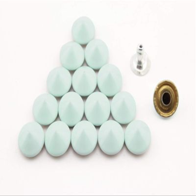Cone Rivet 3/8" / 10mm x 4mm Copper Bullet Rivet Spike, Purse Rivets Studs for Leather Bag Making Clothing Shoes Blue AT85E
