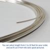 16 Gauge, 999 Fine Silver Wire, Round, Dead Soft - 4 FT - for Jewelry Art from WIZART view 4