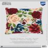 Vervaco Stamped Cross Stitch kit Cushion Pfingstrosen III, 40x40cm, DIY view 2