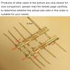 Lasenersm 20Pcs Gold Ribbon End Clamp Crimps with Lobster Clasp and Extension Chain for Jewelry Making, 6mm view 2