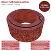 ELW Genuine American Leather Bison 8-9 oz (3.2-3.4mm) Thickness - Straps, Belts, Strips - Whiskey Brown, 3-1/4"x60" - Full Grain Hide DIY Craft Projects, Bag, Chap, Moccasins, Jewelry, Wrapping view 2