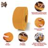 ELW Genuine American Leather Bison 8-9 oz (3.2-3.4mm) Thickness - Straps, Belts, Strips - Sand, 3-1/2"x72" - Full Grain Hide DIY Craft Projects, Bag, Chap, Moccasins, Jewelry, Wrapping view 3