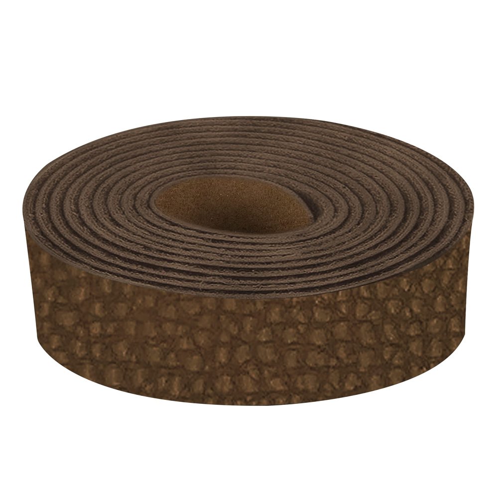 ELW Genuine American Leather Bison 8-9 oz (3.2-3.4mm) Thickness - Straps, Belts, Strips - Chocolate Brown, 3-3/4"x50" - Full Grain Hide DIY Craft Projects, Bag, Chap, Moccasins, Jewelry, Wrapping