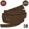 ELW Genuine American Leather Bison 8-9 oz (3.2-3.4mm) Thickness - Straps, Belts, Strips - Chocolate Brown, 3-3/4"x50" - Full Grain Hide DIY Craft Projects, Bag, Chap, Moccasins, Jewelry, Wrapping view 4