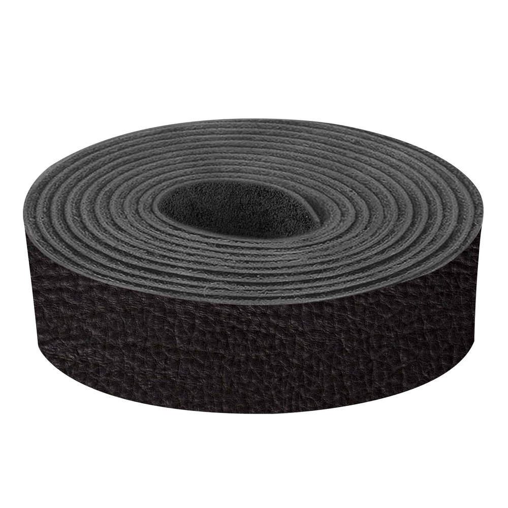 ELW Genuine American Leather Bison 8-9 oz (3.2-3.4mm) Thickness - Straps, Belts, Strips - Black, 4"x84" - Full Grain Hide DIY Craft Projects, Bag, Chap, Moccasins, Jewelry, Wrapping