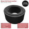 ELW Genuine American Leather Bison 8-9 oz (3.2-3.4mm) Thickness - Straps, Belts, Strips - Black, 4"x84" - Full Grain Hide DIY Craft Projects, Bag, Chap, Moccasins, Jewelry, Wrapping view 2