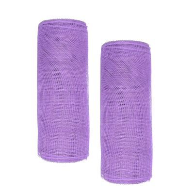 10 inch x 60 feet(20 Yards)-YYCRAFT Poly Mesh Ribbon for Decoration/Wreath Making Craft(Lavender,No Metallic Foil)