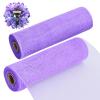 10 inch x 60 feet(20 Yards)-YYCRAFT Poly Mesh Ribbon for Decoration/Wreath Making Craft(Lavender,No Metallic Foil) view 3