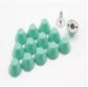 Barrel Riveted Purse feet 3/8" / 10mm Iron Spike Rivet Studs Spots Leather Rivet for Bag Making Clothing Shoes Green M64E view 1