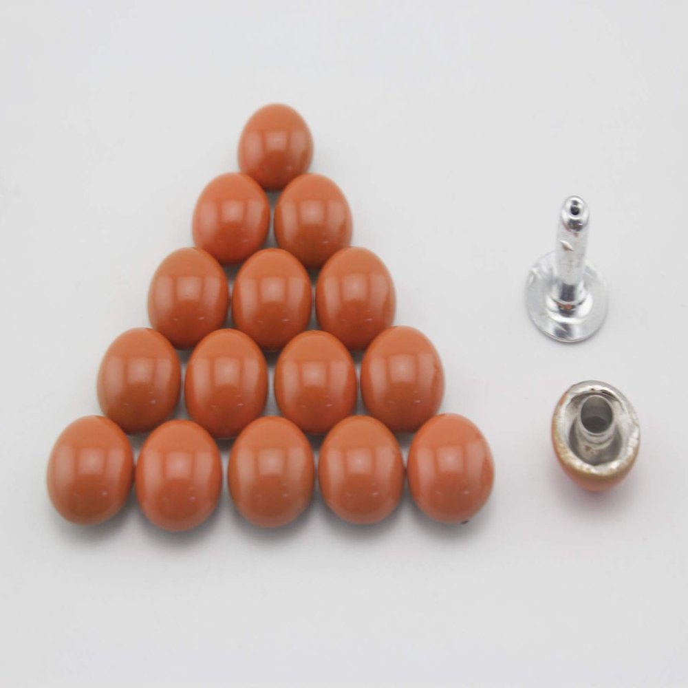 Dome Riveted 5/16" / 8mm Iron Double Cap Rivet Studs Leather Rivet for Bag Making Clothing Shoes M63B