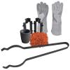 Sand Casting Set Kit with 2.2 Lbs Delft Clay Sand, Cast Iron Mold Flask Frame, 1 Kg Foundry Graphite Crucible, Tongs & Gloves Melting Casting Refining Gold Silver Copper Jewelry Making view 1