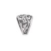 egemmall 1PC Sterling Silver Filigree Slider Pendant Clasp Bail Connector For DIY Jewelry Pendant, Oxidized Silver view 1