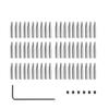 WUTA Sharp Head Replaceable Pricking Iron Removable Round Hole Punch Leather Craft Chisel DIY Leather Tools 2nd Generation (60 Pcs Round Punch Head) view 1