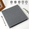 Spbapr Large Photo Album Self Adhesive Linen Cover Magnetic Scrapbook Album DIY Scrap Book 60 Black Sticky Pages for 3x5 4x6 5x7 8x10 Pictures with A Metal Pen view 2