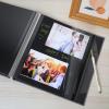 Spbapr Large Photo Album Self Adhesive Linen Cover Magnetic Scrapbook Album DIY Scrap Book 60 Black Sticky Pages for 3x5 4x6 5x7 8x10 Pictures with A Metal Pen view 4
