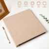 Spbapr Large Photo Album Self Adhesive Linen Cover Magnetic Scrapbook Album DIY Scrap Book 60 Black Sticky Pages for 3x5 4x6 5x7 8x10 Pictures with A Metal Pen view 2