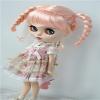 Jusuns Doll wigs JD664 9-10inch Pippi Long braids Loose Curly Temple Synthetic mohair QBaby BJD Hair Blythes Accessories (Orange Pink) view 3