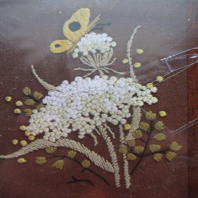 Queen's Lace and Butterfly Embroidery Kit 5" x 7"