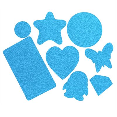 8 Pieces of Self-Adhesive Leather Repair Patches Tape Stickers for Sofas, Bags,Furniture,Car Seats,Waterproof and wear-Resistant (Blue)