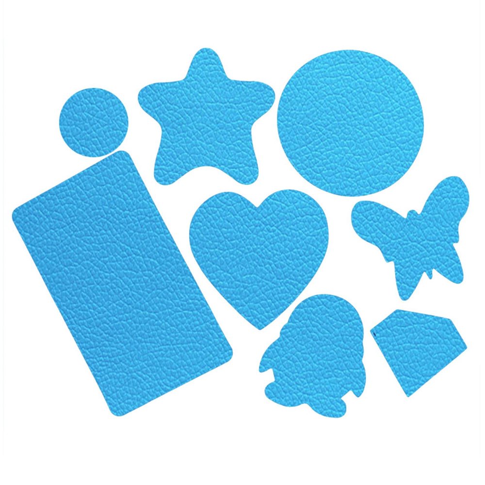 8 Pieces of Self-Adhesive Leather Repair Patches Tape Stickers for Sofas, Bags,Furniture,Car Seats,Waterproof and wear-Resistant (Blue)