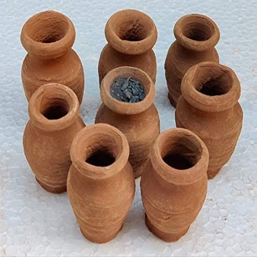 VRINDAVANBAZAAR.COM Shree Pots Made of Red Clay - 2kg | Natural Red Clay, Safe for Consumption, Ideal for Pica Lovers and Crafting
