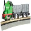 Bachmann Trains - Thomas & Friends - Percy and The TROUBLESOME Trucks Ready to Run Electric Train Set - N Scale view 1