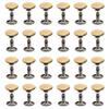 CRAFTMEMORE 8mm Cap x 10mm Post Leather Rivet Double Cap Rivets Tubular Metal Rapid Rivet Studs Leather Craft 50 Sets (10 mm Post, Brushed Brass) view 1
