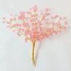 SWEXURY 16 Stems Artificial Flowers Bouquet Crystal Acrylic Beaded Flower Branches Handmade Fake Baby Breath DIY Crafts Floral Arrangement for Wedding Home Office Decor(Pink) view 1