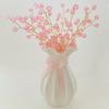 SWEXURY 16 Stems Artificial Flowers Bouquet Crystal Acrylic Beaded Flower Branches Handmade Fake Baby Breath DIY Crafts Floral Arrangement for Wedding Home Office Decor(Pink) view 3