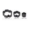 3PCS Flower Shaped Leather Cutter Set Alloy Steel Incisive 1.2in 2in 2.8in Hollow Punching Tool for Handmade Leather Goods view 2