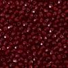 0.88 oz (25g, Approx. 600pcs) Faceted Fire Polished Pressed Czech Glass Beads 3mm (0.12in), Bohemian Dark Ruby Red - 90100 view 2