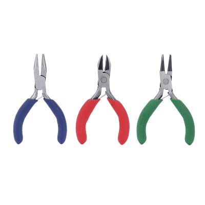 Mini Pliers Set , Needle Nose Pliers Round Nose Pliers Wire Cutters personally constructed Manual Tool for Jewelry Making , Crafts , Artificial Flowers Hardware (COLORFULL) , Mini Pliers Set , Needle Nose Pliers Round Nos