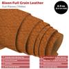 ELW Genuine American Leather Bison 8-9 oz (3.2-3.4mm) Saddle Pre-Cut 6"x12" 2PCS - Full Grain Leather Bison Hide DIY Craft Projects, Bag, Chap, Motorcycle, Clothing, Jewelry, Moccasins view 2