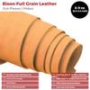 ELW Genuine American Leather Bison 8-9 oz (3.2-3.4mm) Camel Pre-Cut 24"x24" - Full Grain Leather Bison Hide DIY Craft Projects, Bag, Chap, Motorcycle, Clothing, Jewelry, Moccasins view 2