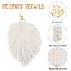 WEBEEDY 8 Set Macrame Keychain DIY Kit Feather Keychain Supplies Craft Macrame Kits for Beginners Adult, Craft Kits Macrame Supplies Keyring Wallet Purses Charms Macrame Keychain Supplies for Car Key view 3
