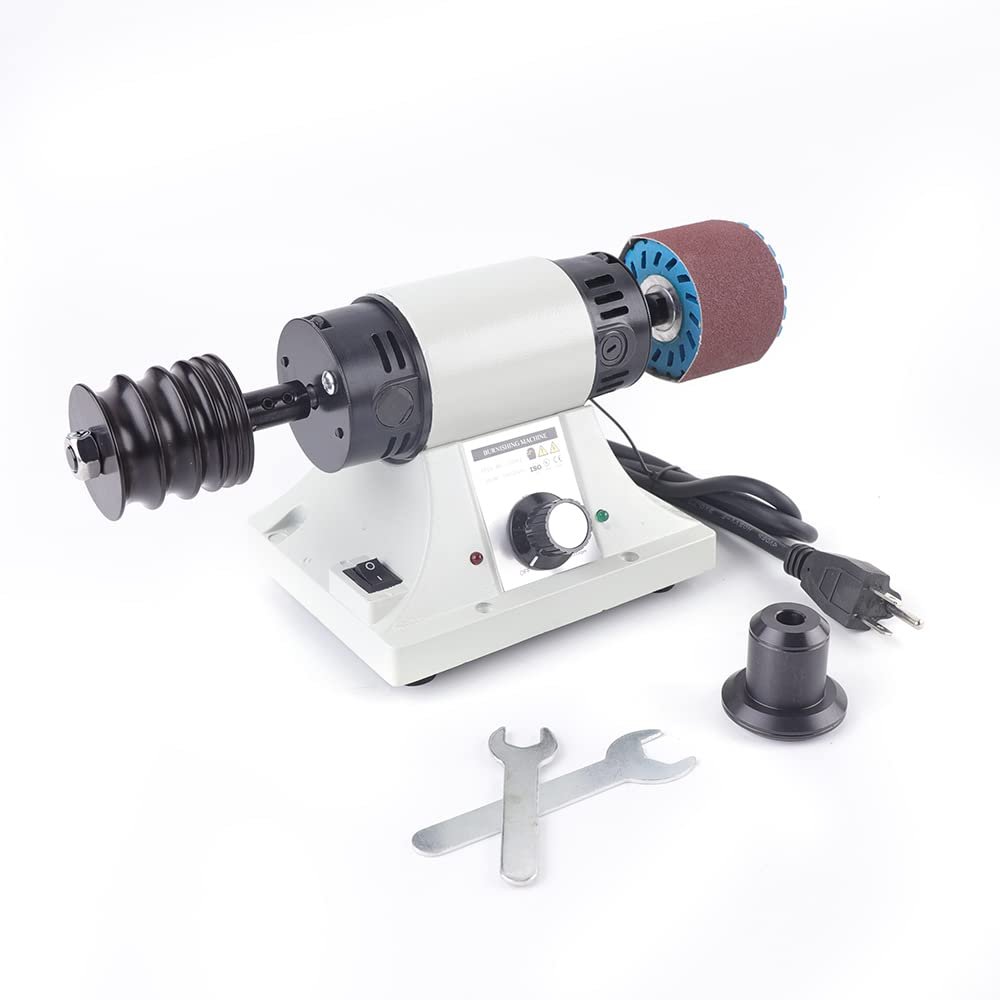 110V Leather Polishing Burnishing Machine,Electric Leather Polisher Sander Leather Edge Grinding Machine Grinding Tool 8000RPM