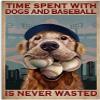 YEEIFFD DIY 5D Diamond Art Painting Kits Dogs and Baseball for Home Decoration and Room Wall Decor 12 x 16 inch view 1