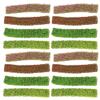 Hosfairy 16 Pcs Aritificial Plants Static Shrub Miniature Shrub Strips DIY Materials Grass Fence for DIY Architecture Building Model Railway Train Diorama Garden Scenery Landscape view 1