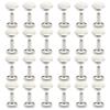 CRAFTMEMORE 8mm Cap x 12mm Post Leather Rivet Double Cap Rivets Tubular Metal Rapid Rivet Studs Leather Craft 50 Sets (12 mm Post, Silver) view 1