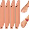 24 Pcs Plain PU Leather Bracelets Blank Snap Bracelets Wrist Cuffs DIY Craft Wristbands for Men Women Jewelry Making, 8.66 x 0.98 Inch, Leather Style view 1