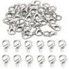 MSCFTFB 300 Pieces Mini Lobster Clasps Metal Lobster Claw Clips Fastener Hooks for Bracelet Necklace Choker Jewelry Making Findings DIY Keychain Bag Phone Dangle Charms (6x12mm,Rhodium) view 1