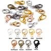 MSCFTFB 300 Pieces Mini Lobster Clasps Metal Lobster Claw Clips Fastener Hooks for Bracelet Necklace Choker Jewelry Making Findings DIY Keychain Bag Phone Dangle Charms (6x12mm,Rhodium) view 4