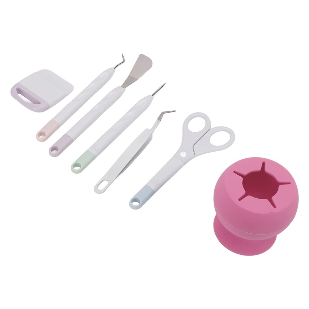 Easy Operation Complete Tools,Craft Tools Set, Precise CutCraft Tools Portable, Sturdy Durable for Paper Cutting Engraving DIY Scrapbooking (Pink), Craft Tools Set, Easy Operation Complete Tools