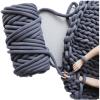 Yarn for Crocheting 500g Super Thick Chunky Yarn Cotton Tube Yarn Wool Alternative DIY Bulky Arm Knitting Blanket Hand Knitting Spin Yarn Crochet Kit (Color : Light Green) view 3