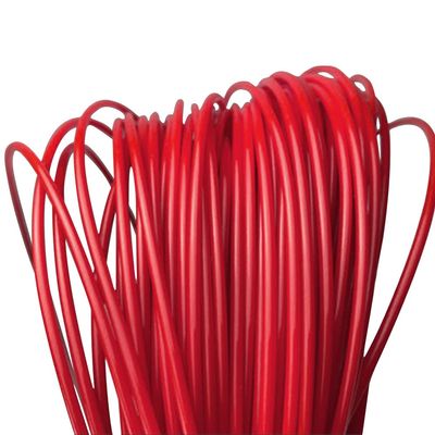 homeemoh 2.5mm Round PE Rattan 10m Synthetic Rattan Weaving Material Plastic Rattan for Knit Repair Basket Making DIY Art & Craft,Red