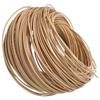 homeemoh 2.5mm Round PE Rattan 60m Synthetic Rattan Weaving Material Plastic Rattan for Knit Repair Basket Making DIY Art & Craft,Wood Color view 2