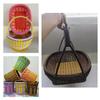 homeemoh 2.5mm Round PE Rattan 60m Synthetic Rattan Weaving Material Plastic Rattan for Knit Repair Basket Making DIY Art & Craft,Wood Color view 4