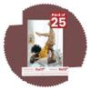 Poster Palooza Pack of 25 Acid Free 11x17 Mats Bevel Cut for 9x13 Photos - Maroon Red Precut Matboards with Backing Boards and Clear Photo Mat Bags for Pictures, Photos, Framing - 4-ply Thickness view 1