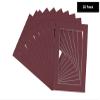 Poster Palooza Pack of 25 Acid Free 11x17 Mats Bevel Cut for 9x13 Photos - Maroon Red Precut Matboards with Backing Boards and Clear Photo Mat Bags for Pictures, Photos, Framing - 4-ply Thickness view 2