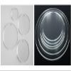 30 Laser Cut Clear Acrylic Blank Round Discs 3/64 inch (1 mm) Thick Smooth Edge Transparent Plexiglass Circles with/Without Holes DIY Crafts Keychains Jewelry Gift Tags (6", No Hole) view 1